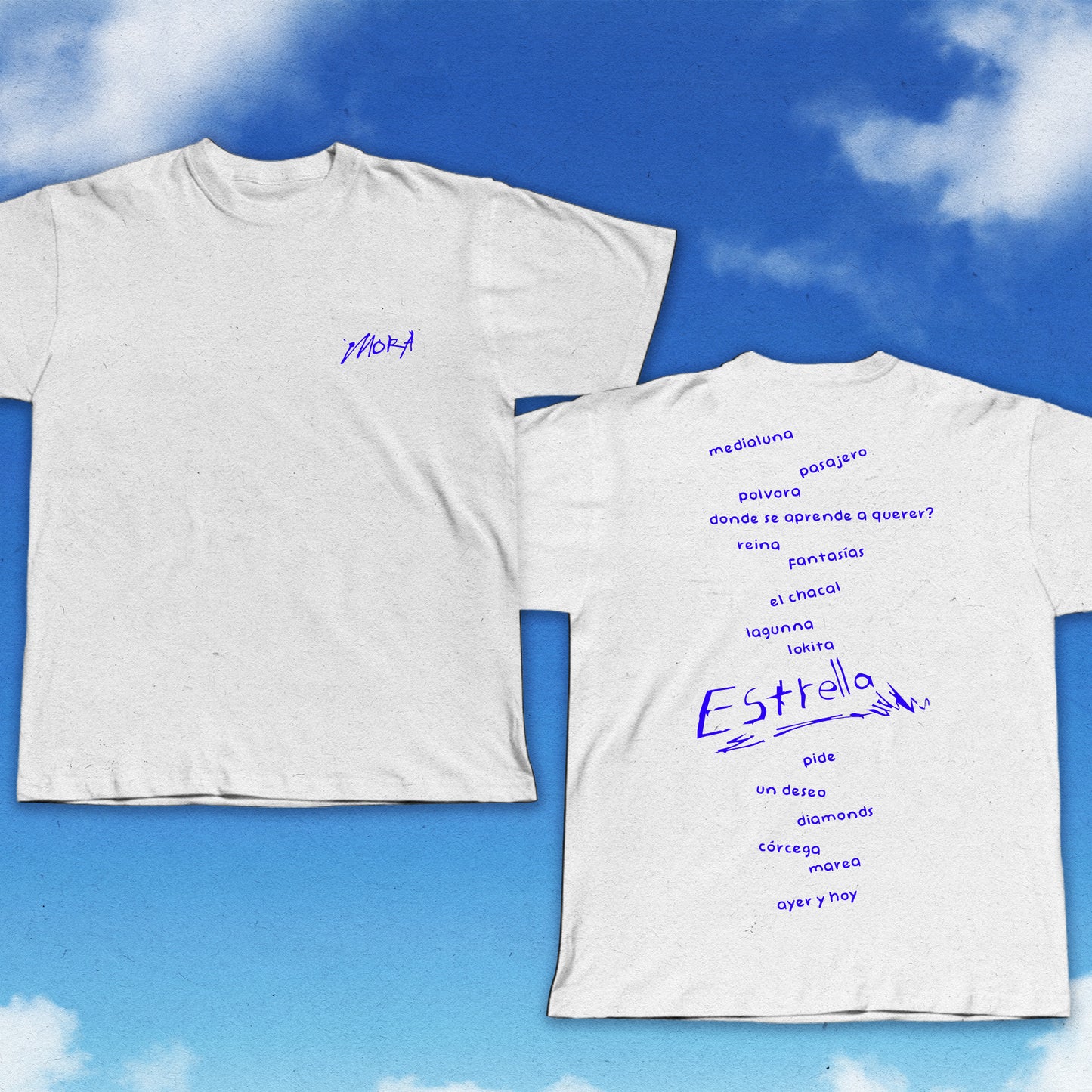 CAMISETA MORA - ESTRELLA TRACKLIST