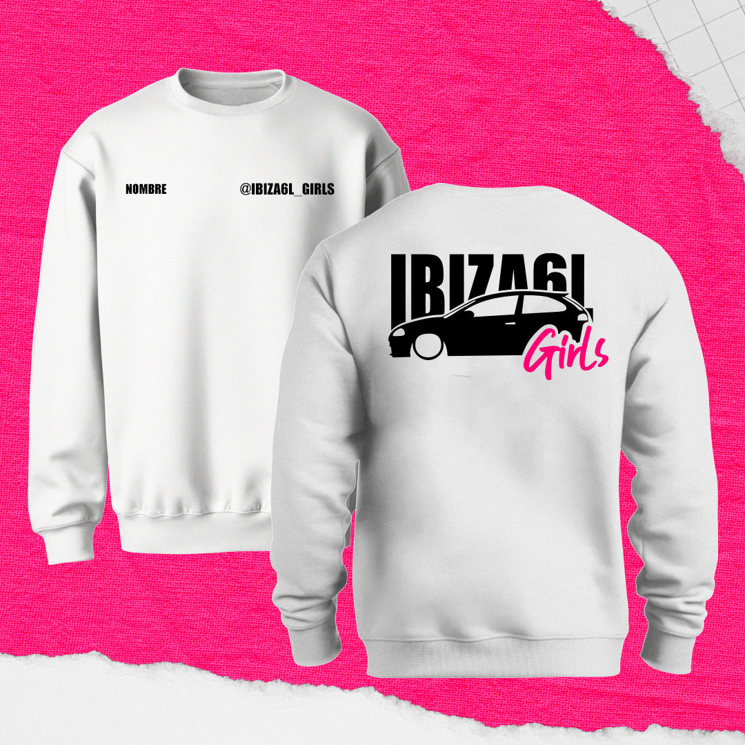 SUDADERA IBIZA6LGIRLS SIN CAPUCHA