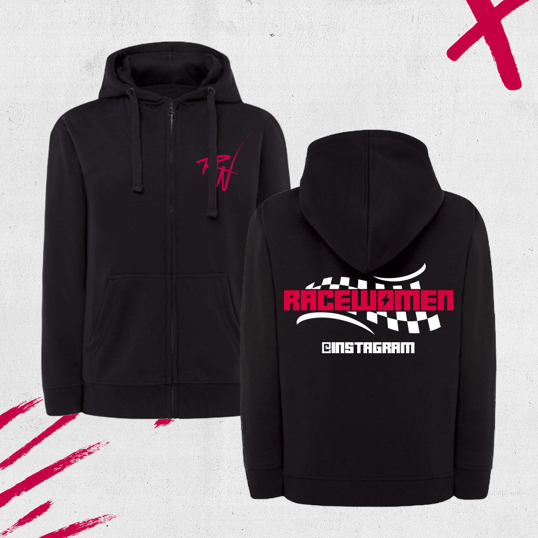 SUDADERA RACEWOMEN CREMALLERA