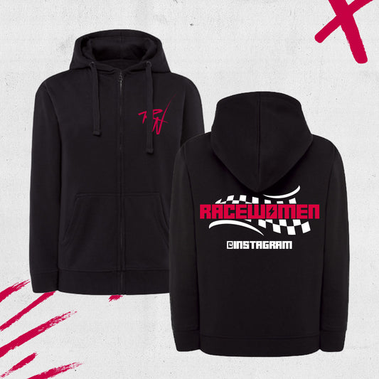 SUDADERA RACEWOMEN CREMALLERA