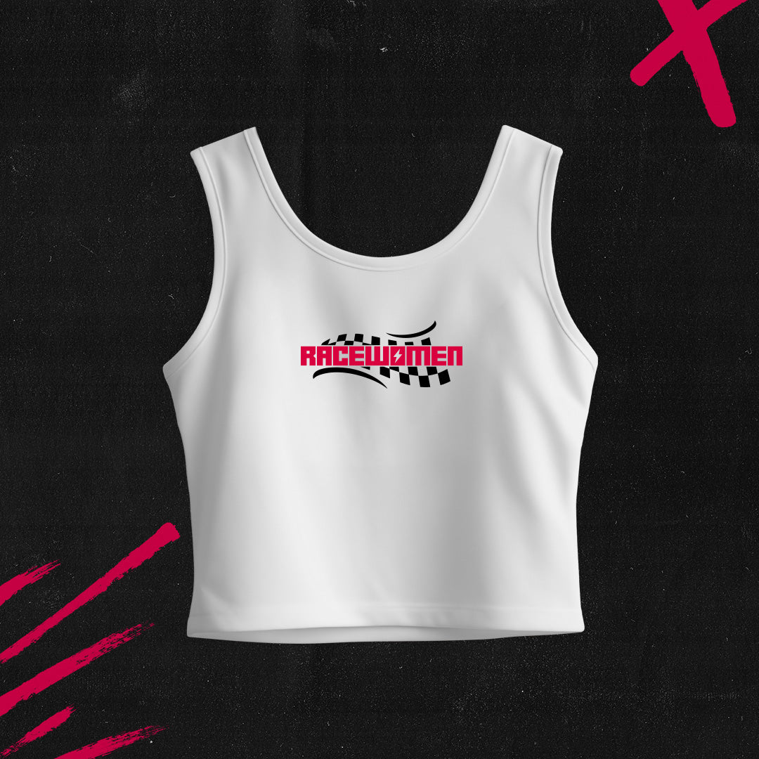 CAMISETA CROP TOP TIRANTES RACEWOMEN