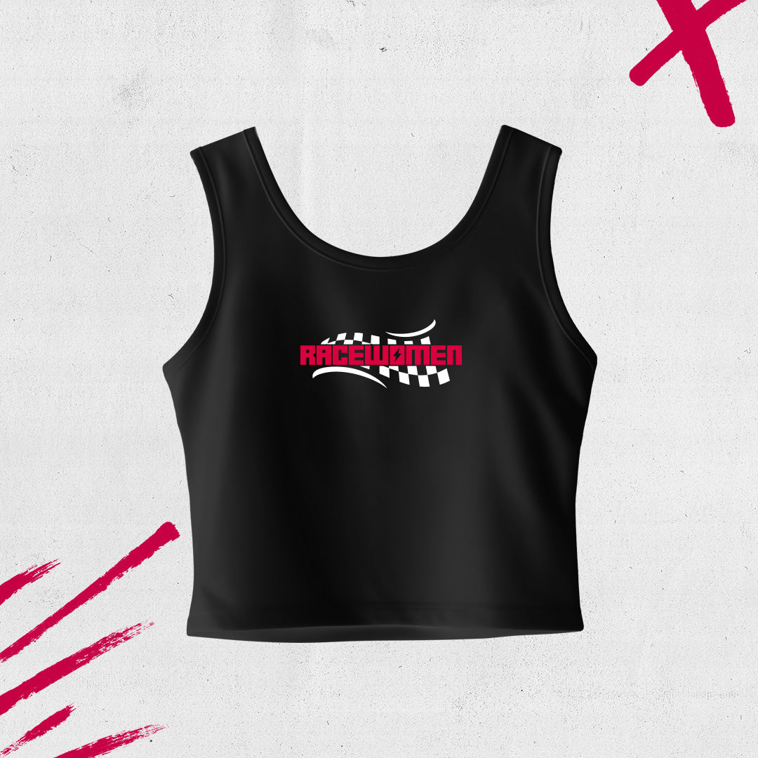CAMISETA CROP TOP TIRANTES RACEWOMEN