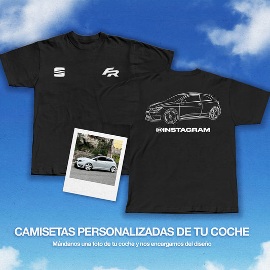 CAMISETA PERSONALIZADA CON TU COCHE