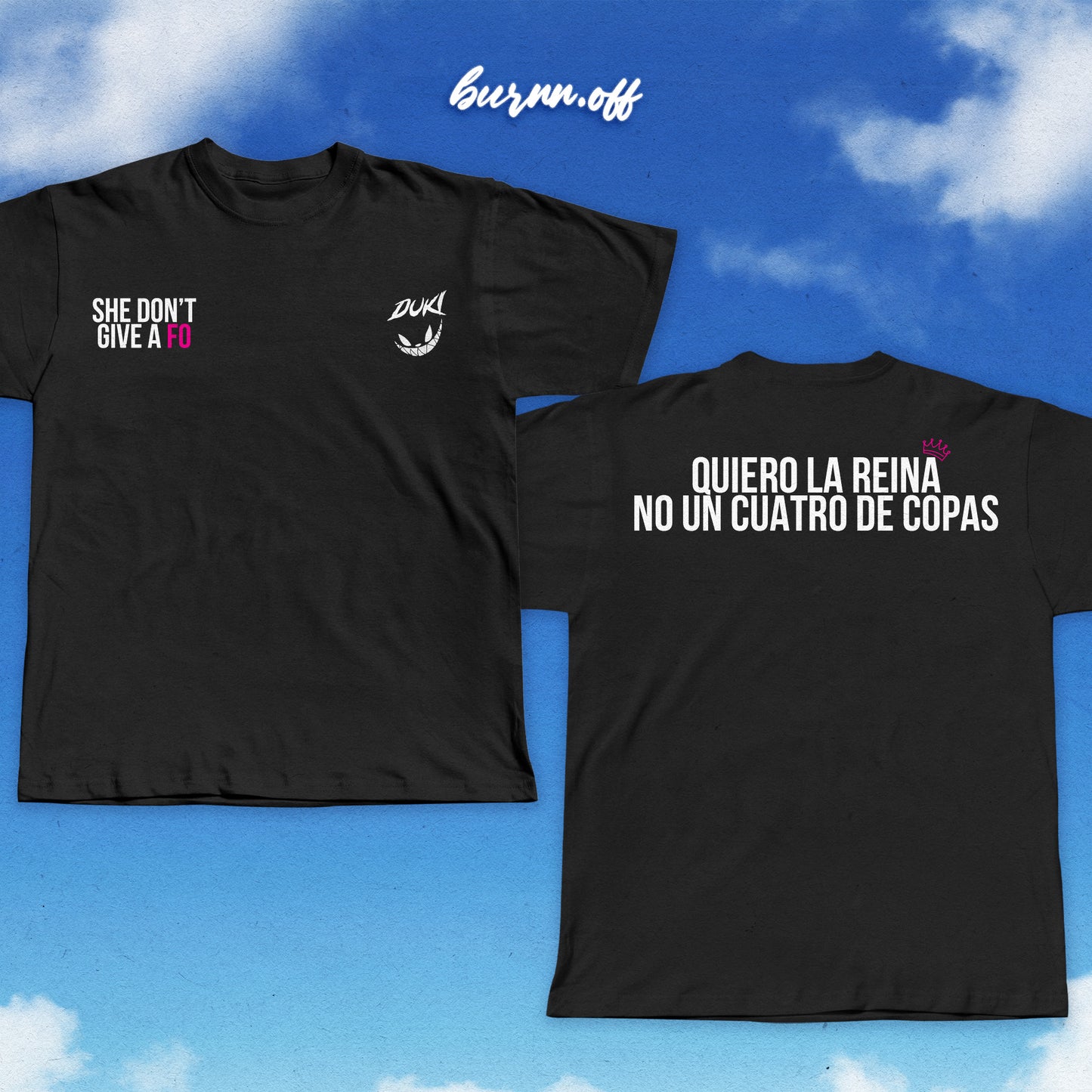 CAMISETA DUKI - SHE DONT GIVE A FO