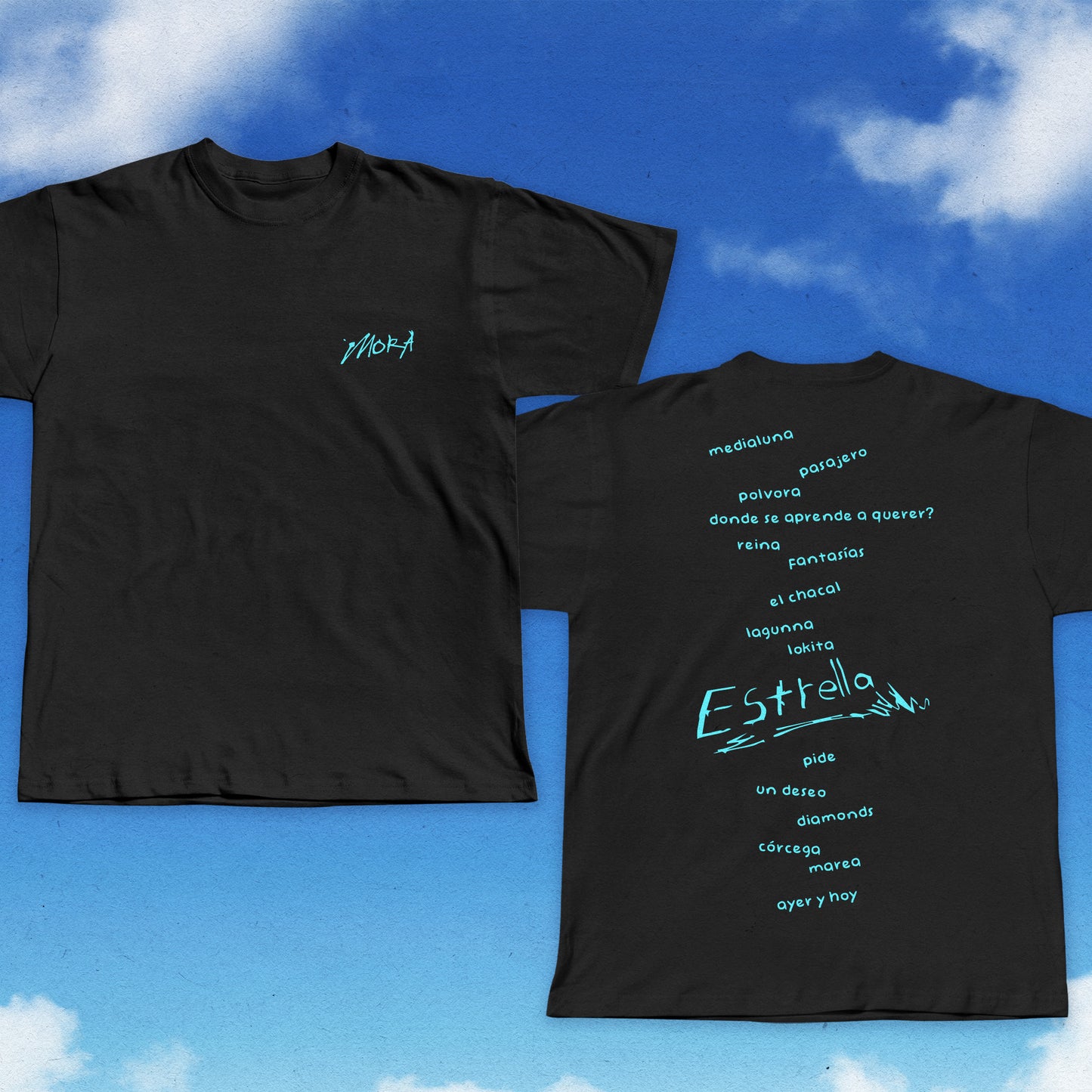 CAMISETA MORA - ESTRELLA TRACKLIST