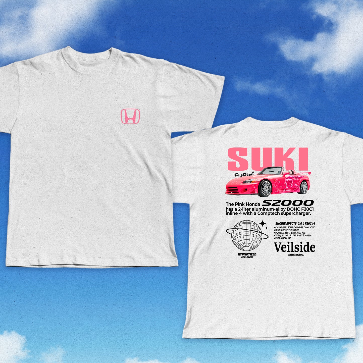 CAMISETA SUKI HONDA S2000 VEILSIDE